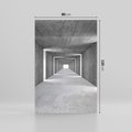 Obraz na płótnie 80x120 - Abstrakcyjna głębia - 3D, tunel