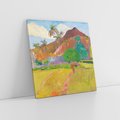 Obraz na płótnie 50x50 - Krajobraz Tahiti 1891, Paul Gauguin - Reprodukcja - reprodukcja, obraz na płótnie