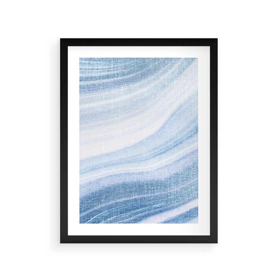 Plakat w ramie 30x40 - Abstrakcyjna akwarela - abstrakcja, akwarela - rama czarna