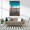 Obraz na płótnie 70x100 - Złoty Gate: majestatyczny most Ameryki - Golden Gate, most