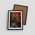 Plakat w ramie 30x40 - Jesienne Podróżowanie - fotografia, jesień - rama czarna