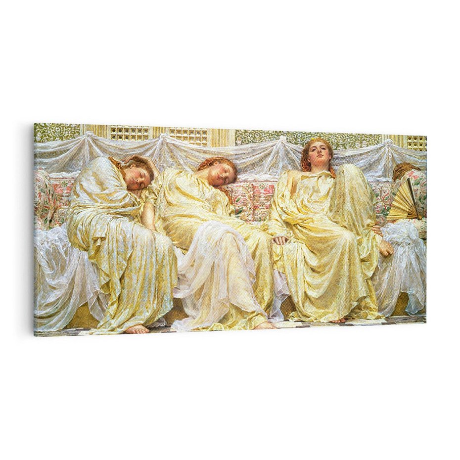 Obraz na płótnie 140x70 - "Marzyciele" (1850-1882) Albert Joseph Moore - Reprodukcja - reprodukcja, obraz na płótnie