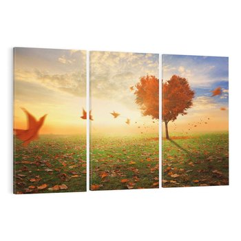 Obraz na płótnie 120x80 - Drzewo sercem natury - drzewo, serce