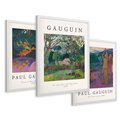 Zestaw obrazy w ramie 50x70 galeria - Symbolizm, sztuka, Paul, Gauguin - rama biała