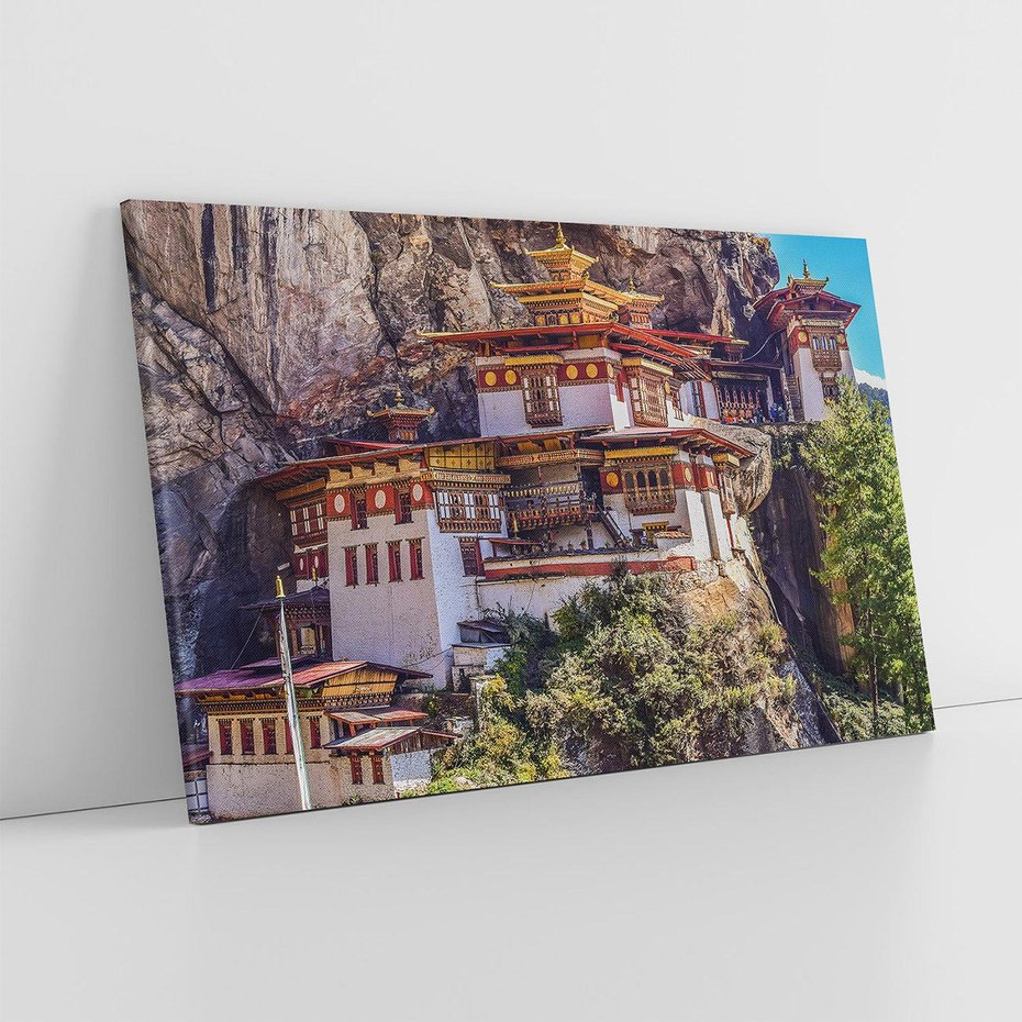 Obraz na płótnie 100x70 - Architektura Azji: Harmonia i Majestat - architektura, Azja