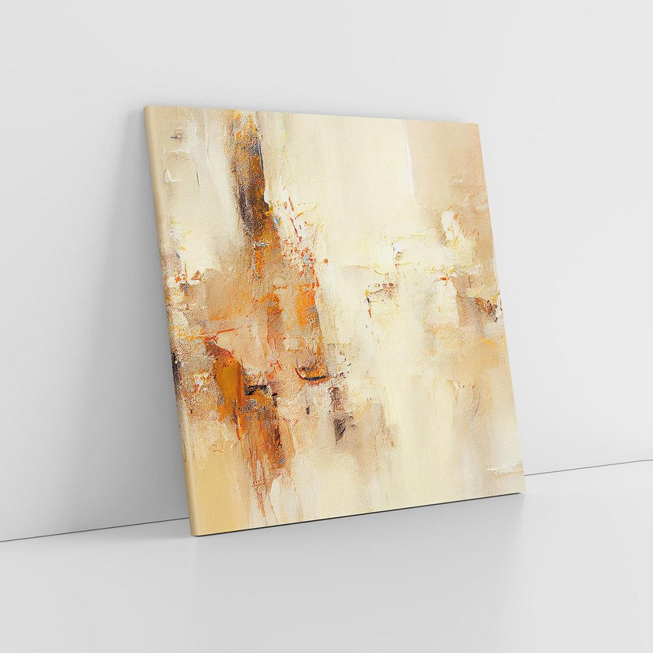 Obraz na płótnie 70x70 - Odbicie utraconych barw - abstrakcja, tekstury farb