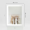 Plakat w ramie 40x50 - Elegancja Prostoty - ubrania, modowa fotografia - rama biała