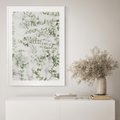 Plakat bez ramy 30x40 - Delikatność Zieleni - zielone gałązki, listki