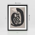 Plakat w ramie 30x40 - Migotliwe Echa Skandynawii - skandynawska sztuka, lis - rama czarna