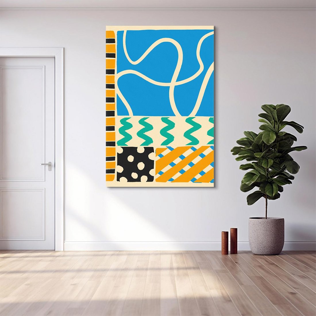 Obraz na płótnie 80x120 - Etno Boho - etno ornamenty, boho klimat