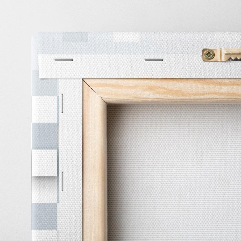 Obraz na płótnie 90x30 - Trójwymiarowe formy geometryczne - geometria, 3D