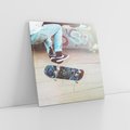 Obraz na płótnie 60x60 - Skateboardowe Rytmy na Desce - deskorolka, skateboard