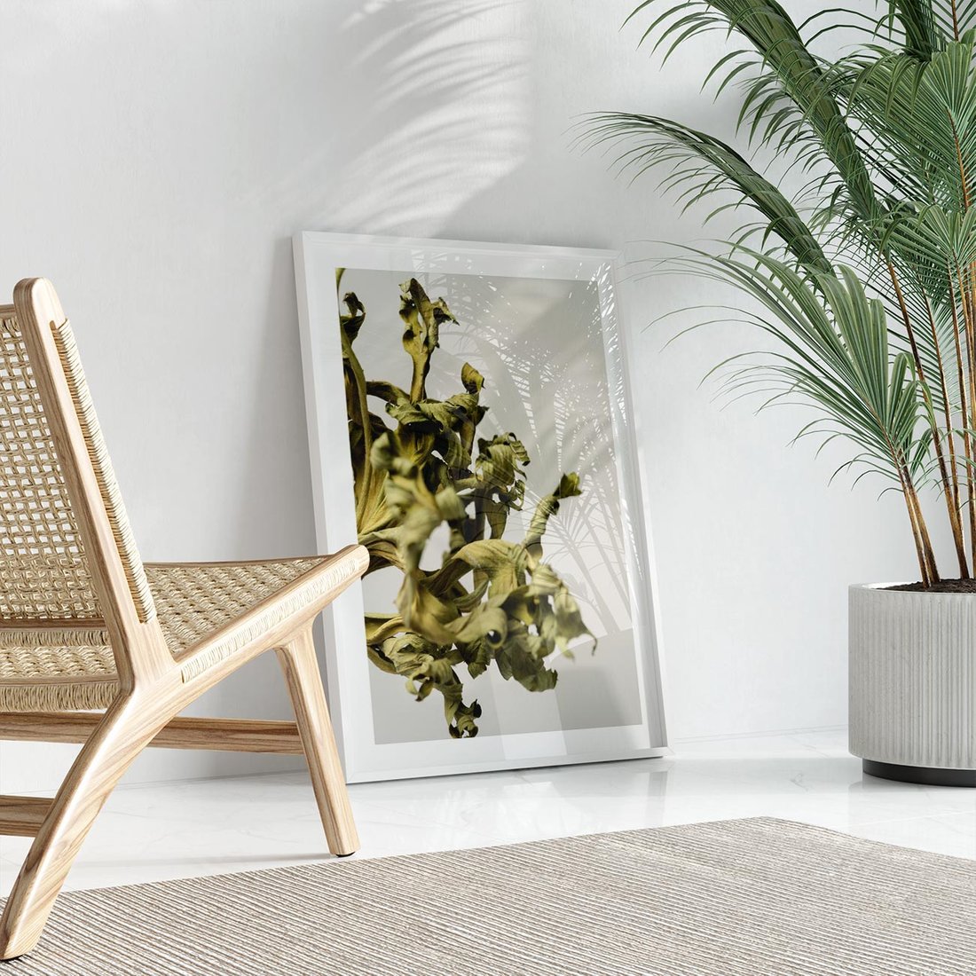 Plakat bez ramy 40x50 - Odejście pory deszczowej - suche, trawy