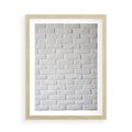 Plakat w ramie 50x70 - Wymiarowa Struktura - ściana, cegła - rama drewno