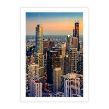 Plakat bez ramy 21x30 - Wieżowce Nowego Jorku - Manhattan, wieżowce
