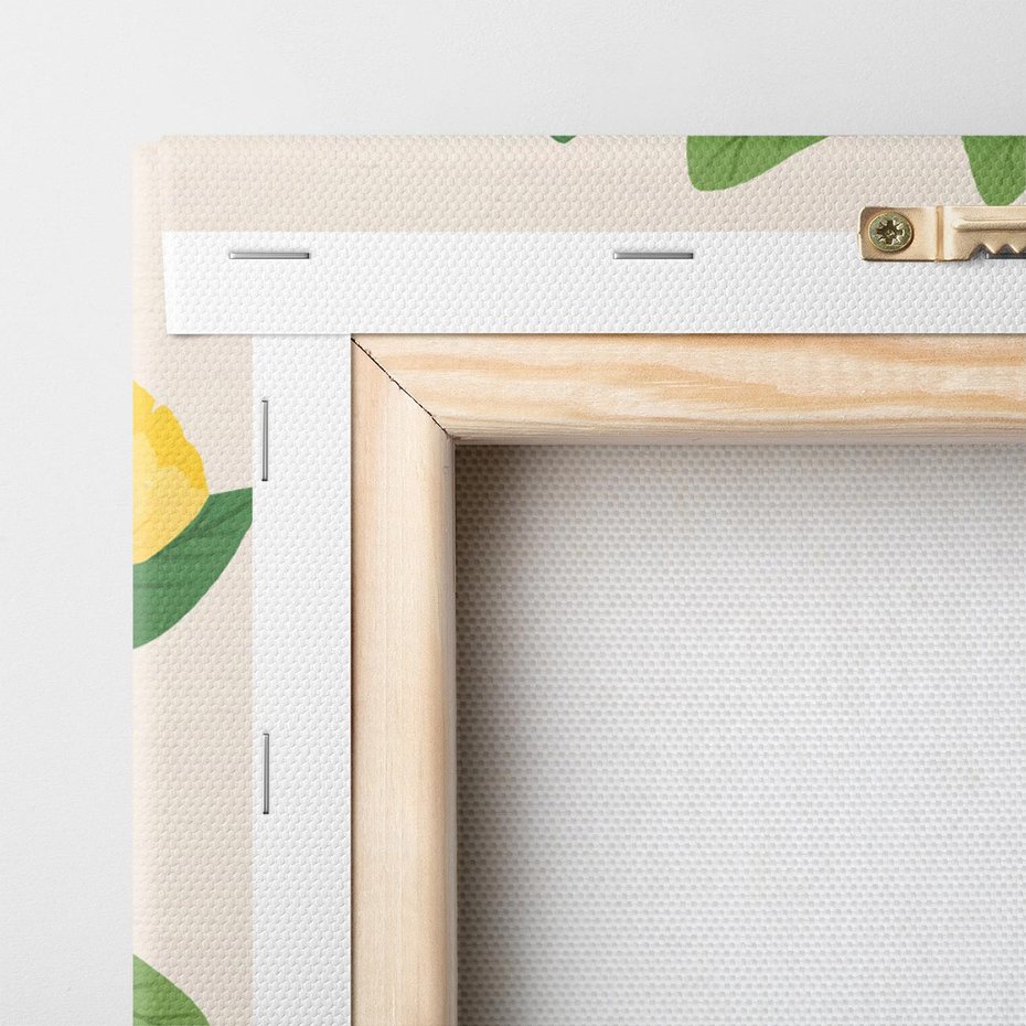 Obraz na płótnie 80x80 - Kwiatowy Uśmiech - kwiaty, akwarela