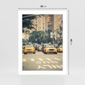 Plakat bez ramy 30x40 - Miasto Taksówek - taksówki, miasto