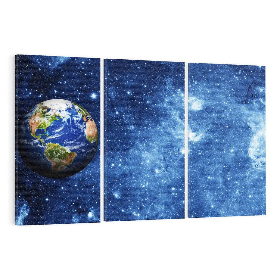 Obraz na płótnie 120x80 - Kosmiczne podróże na Ziemię - kosmos, ziemia