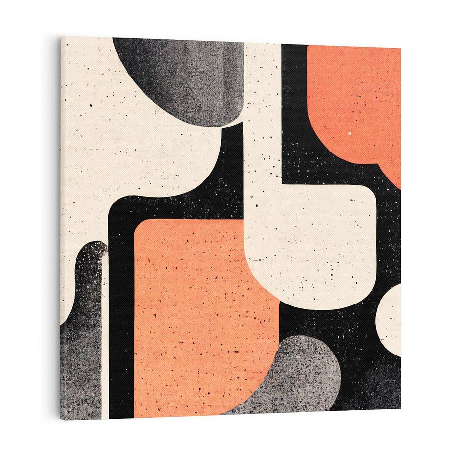 Obraz na płótnie 80x80 - Loftowa Harmonia - abstrakcja, styl loftowy