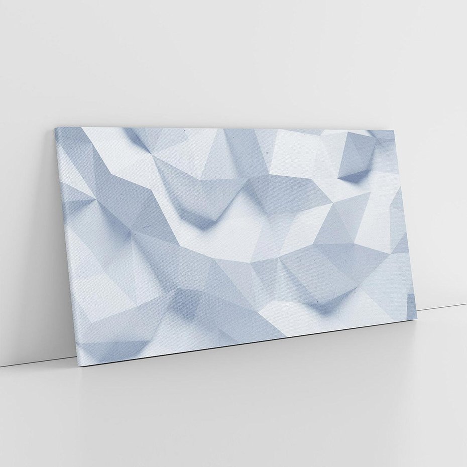 Obraz na płótnie 120x60 - Trójwymiarowa geometria - geometria, 3d