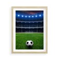 Plakat w ramie 50x70 - Piłka nożna - gol! - piłka nożna, gol - rama drewno