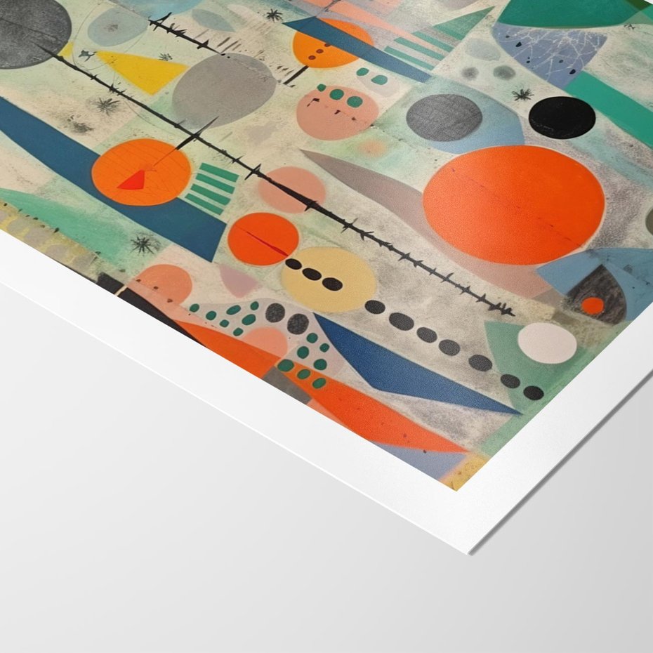 Plakat bez ramy 30x40 - Wewnętrzne Zagadki Kształtów - abstrakcyjny obraz, sztuka abstrakcji