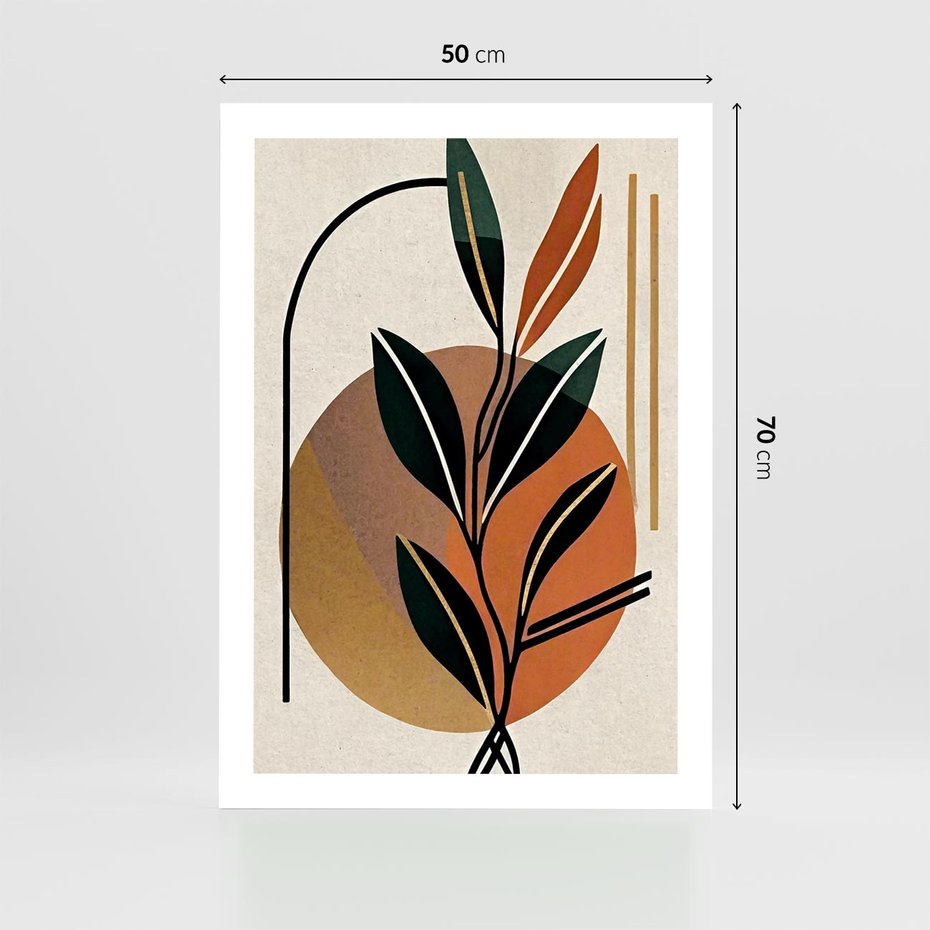 Plakat bez ramy 50x70 - Boho Impulsy Kreatywności - boho obraz, abstrakcja