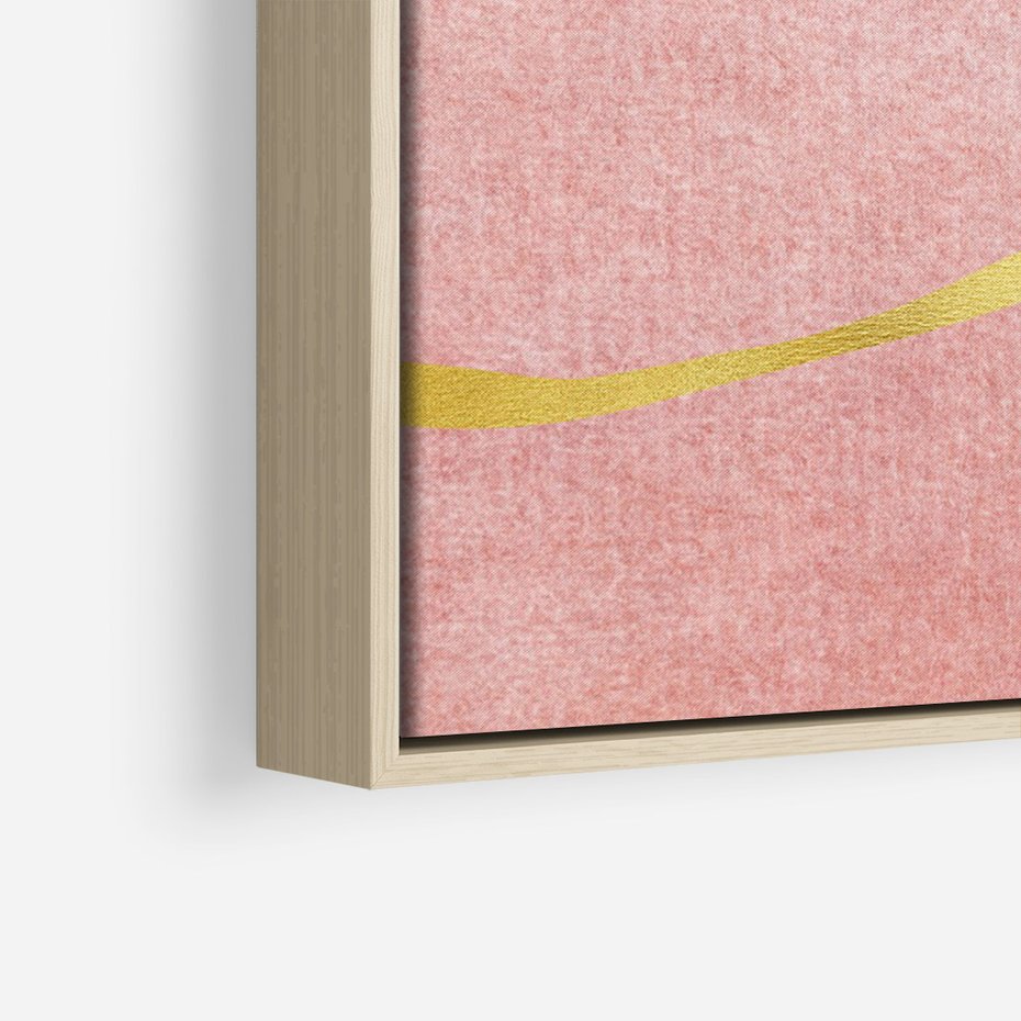 Obraz w ramie 80x120 - Ekspresja w ruchu pędzla - abstrakcja, połączenie kształtów - rama drewno