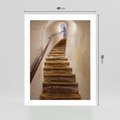 Plakat bez ramy 40x50 - Schody Wymiarów - schody, tunel