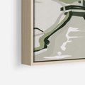 Obraz w ramie 50x70 - Leśny Zakątek - pastelowy krajobraz, nowoczesny plakat - rama drewno