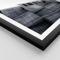 Plakat w ramie 30x40 - Surowa Elegancja Architektury - architektura, surowe formy - rama czarna