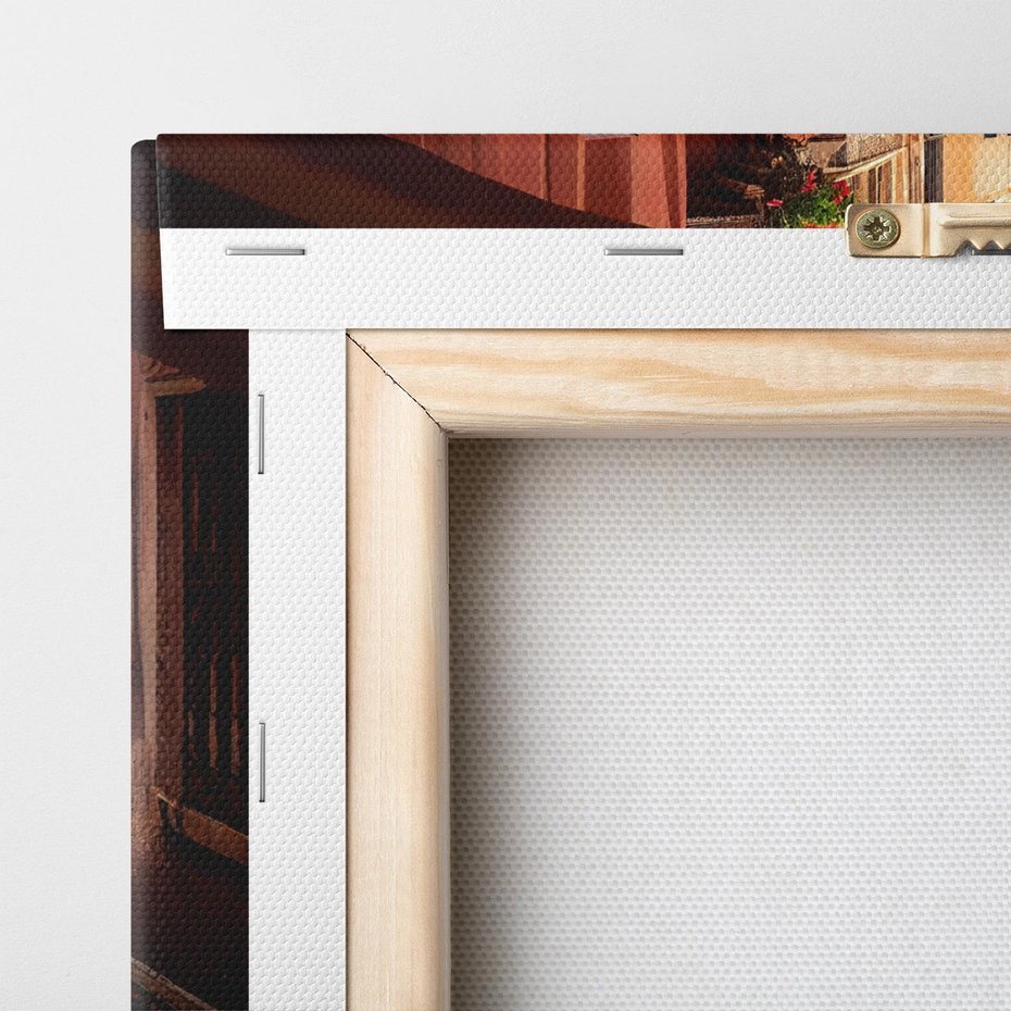 Obraz na płótnie 140x70 - Spokojna Wenecja - gondolier w gondoli, kanały Wenecji