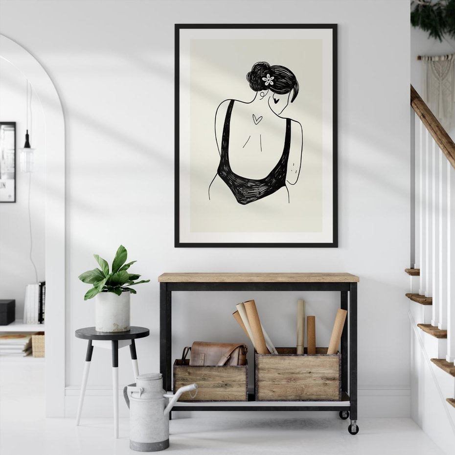 Plakat bez ramy 21x30 - Echa Piękna - piękno kobiecego ciała, kobieta