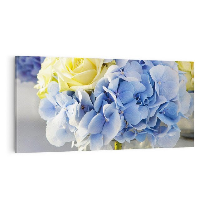 Obraz na płótnie 100x50 - Różany Bukiet - bukiet, kwiaty
