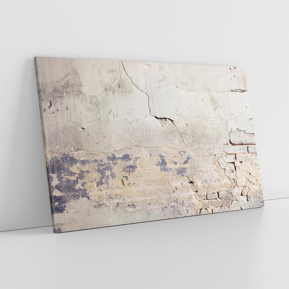 Obraz na płótnie 100x70 - Surowość ściany z betonu - ściana, beton