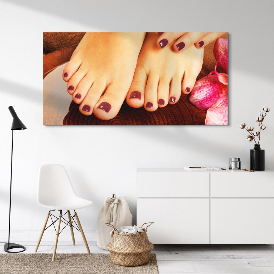 Obraz na płótnie 120x60 - Manicure i Pedicure - manicure, pedicure