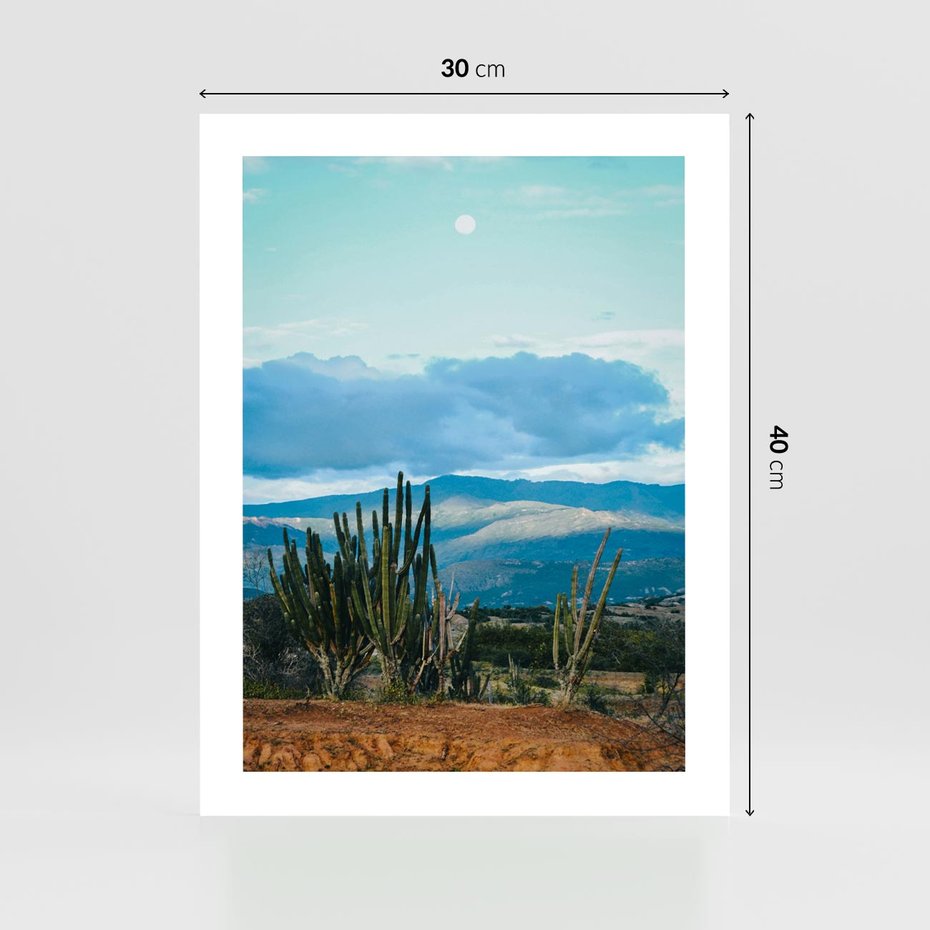 Plakat bez ramy 30x40 - Malowniczy Pejzaż - pustynia, pejzaż