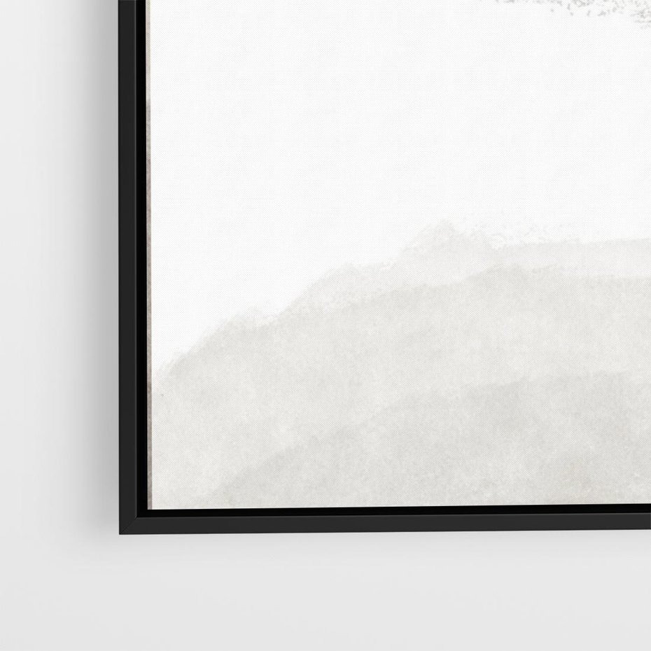 Obraz w ramie 50x50 - Impresje Energii - rozmyte cienie, abstrakcja - rama czarna