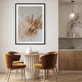 Plakat bez ramy 30x40 - Boho Urok Traw Pampasowych - suche trawy, pampas