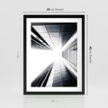 Plakat w ramie 30x40 - Architektura o Prostych Formach - architektura, proste formy - rama czarna