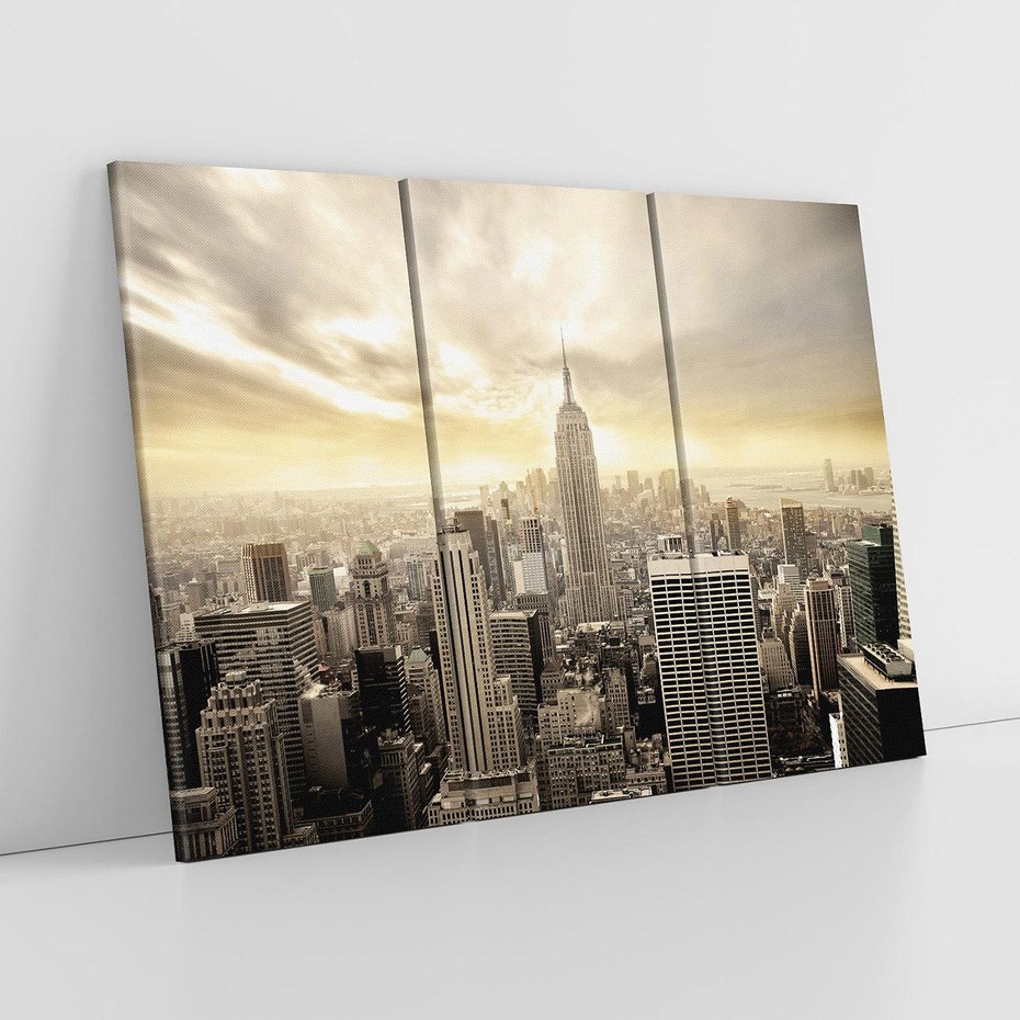 Obraz na płótnie 120x80 - Magia Manhattanu: miasto, które nigdy nie śpi - Manhattan, NY