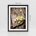 Plakat w ramie 30x40 - Oliwki w restauracji - oliwa, oliwki - rama czarna