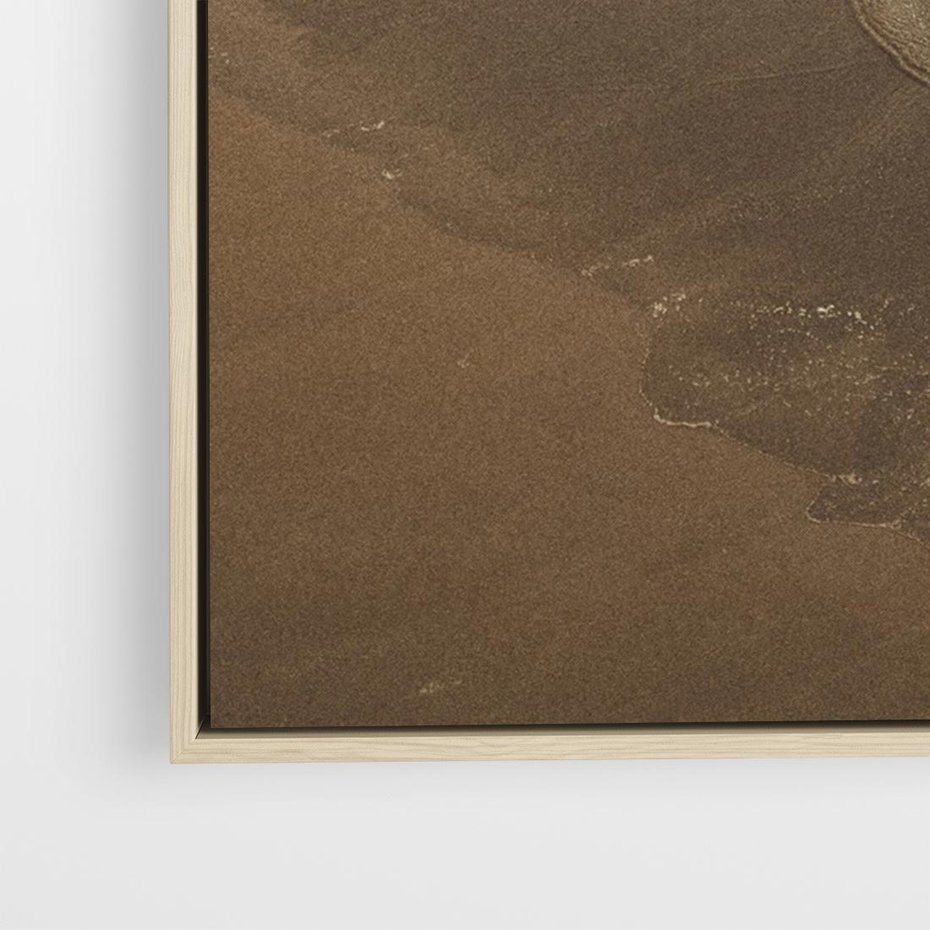 Obraz w ramie 70x50 - Spokój nad plażą - plaża, morze - rama drewno