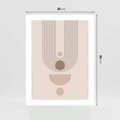 Plakat bez ramy 30x40 - Strukturalne Kształty Postępu - boho plakat, minimalizm