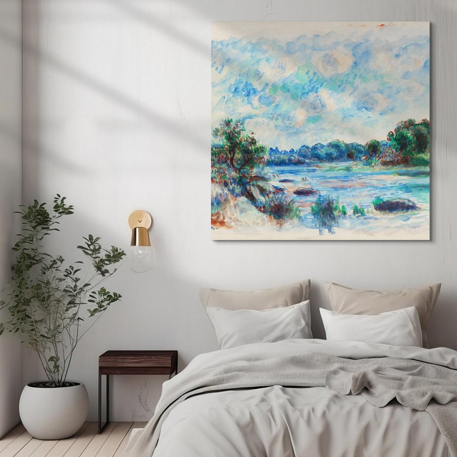 Obraz na płótnie 30x30 - Pejzaż w Pont-Aven (1892), Pierre'a-Auguste Renoir - Reprodukcja - reprodukcja, obraz na płótnie