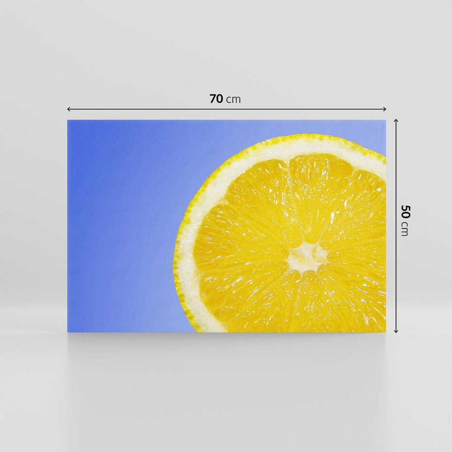 Obraz na płótnie 70x50 - Cytryna Żywa Energia - cytryna, owoce