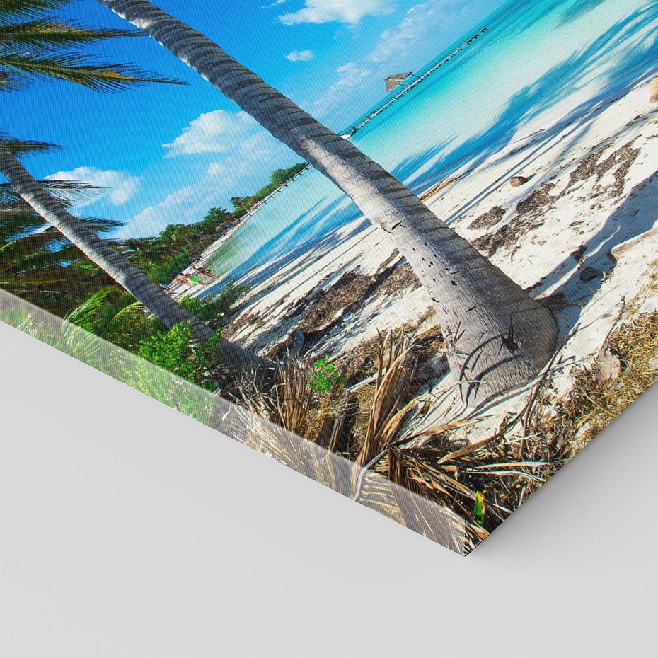 Obraz na płótnie 60x60 - Raj na Tropikalnej Wyspie - tropikalna, wyspa