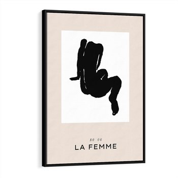 Obraz w ramie 70x100 - Boho Harmonia Stylu - abstrakcyjna sztuka, akt - rama czarna