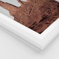 Plakat w ramie 40x50 - Surowość Pustyni - pustynia, kanion - rama biała