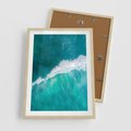 Plakat w ramie 50x70 - Siła i Spokój - morze, ocean - rama drewno